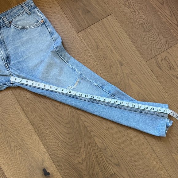 Levi’s 505 Straight Leg - Vintage 90s - Made in Brazil - 33 x 26.5 - Picture 6 of 9